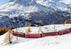 Glacier Express in Winter